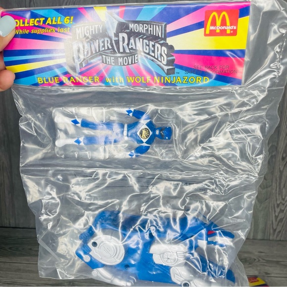 1995 McDonald's Mighty Morphin Power Rangers The Movie set of 3 figurines sealed - Picture 6 of 9